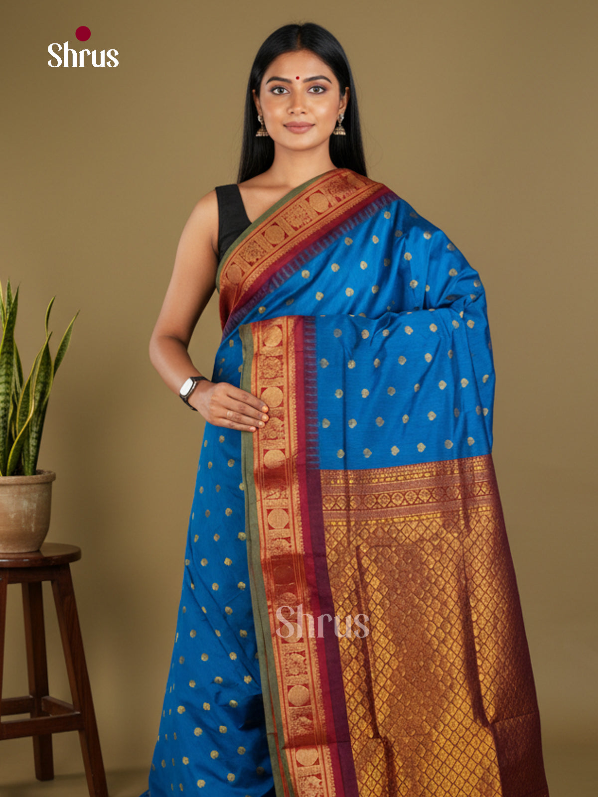 Kalyani Cotton Saree - EBS18127 - Shop on Shrus.com