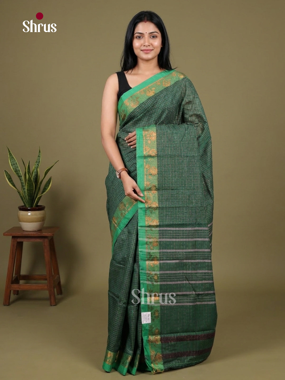 Chettinad Cotton-Without Blouse Saree - EBS18224