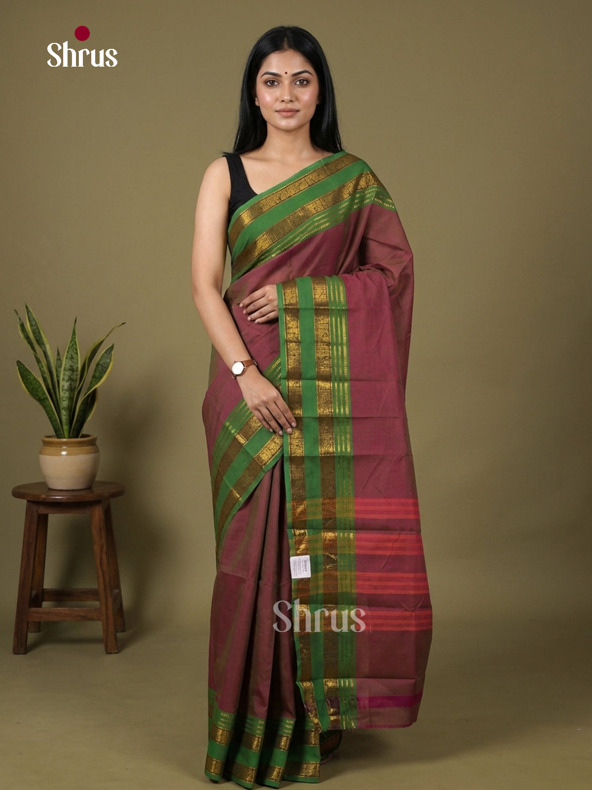 Chettinad Cotton-Without Blouse Saree - EBS18247