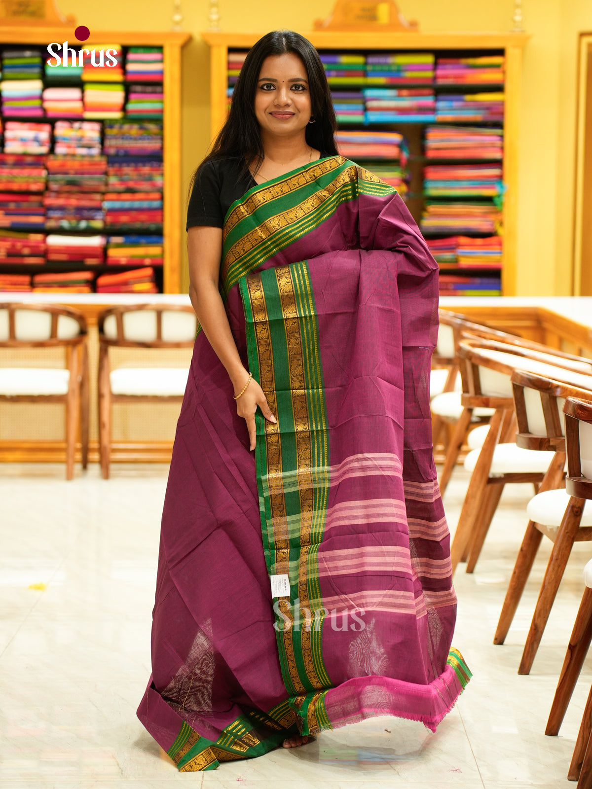 Chettinad Cotton-Without Blouse Saree - EBS18249