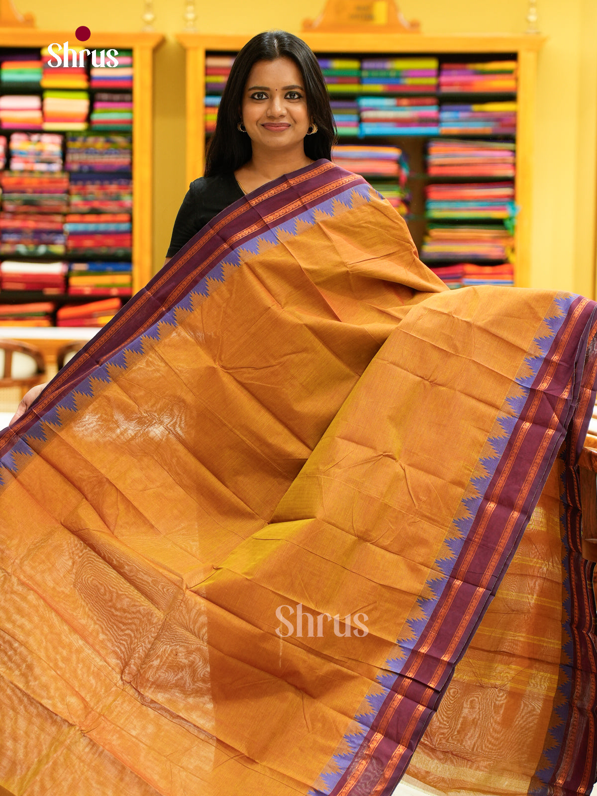 Chettinad Cotton-Without Blouse Saree - EBS18288