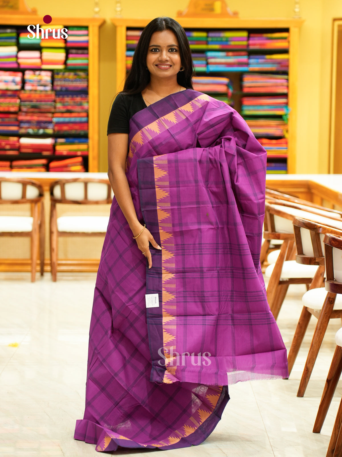 Chettinad Cotton-Without Blouse Saree - EBS18332