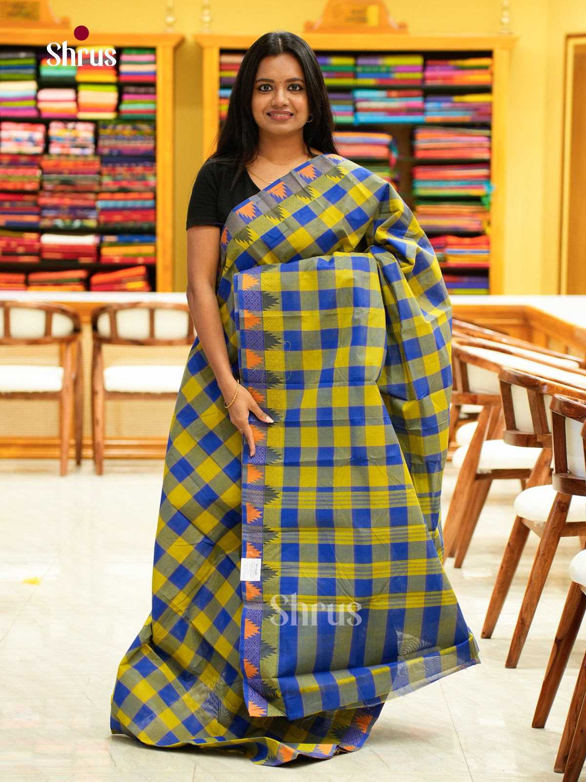 Chettinad Cotton-Without Blouse Saree - EBS18340