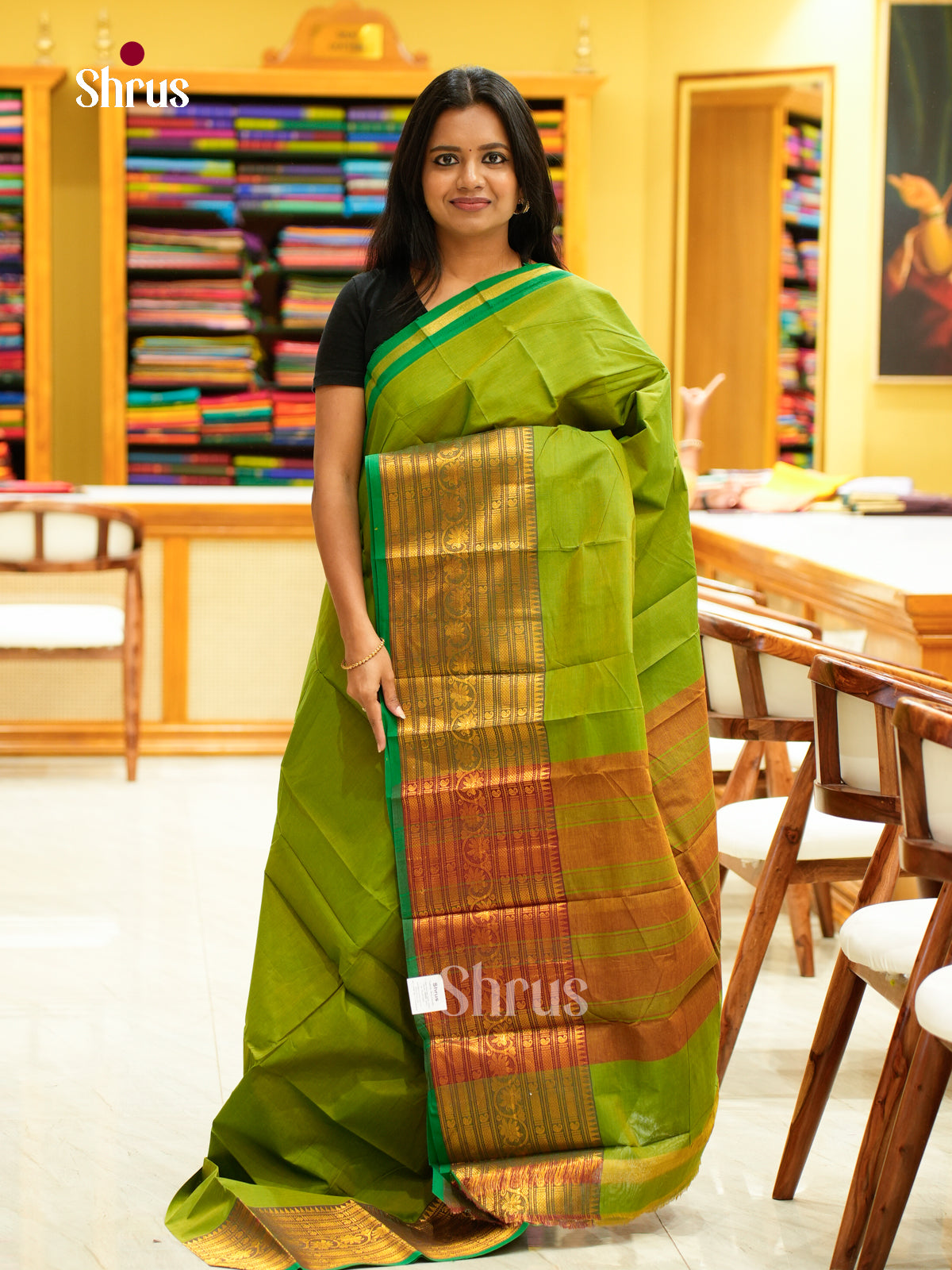 Chettinad Cotton-Without Blouse Saree - EBS18364