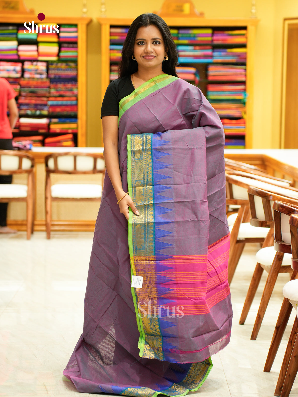 Chettinad Cotton-Without Blouse Saree - EBS18382
