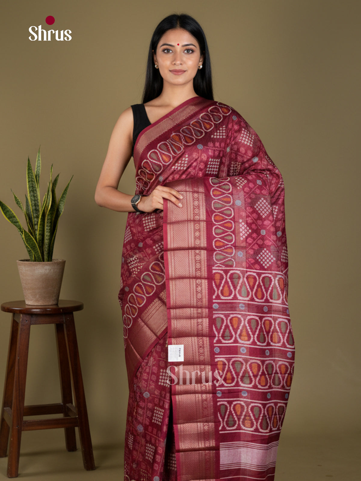 Semi Crepe Saree - EBS18400 - Shop on Shrus.com