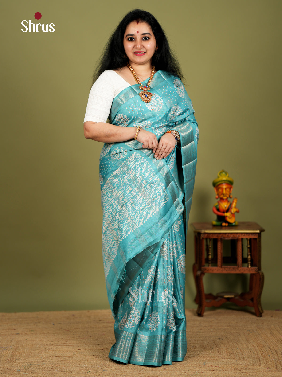 EBS18401 - Semi Crepe Saree - Shop on Shrus.com
