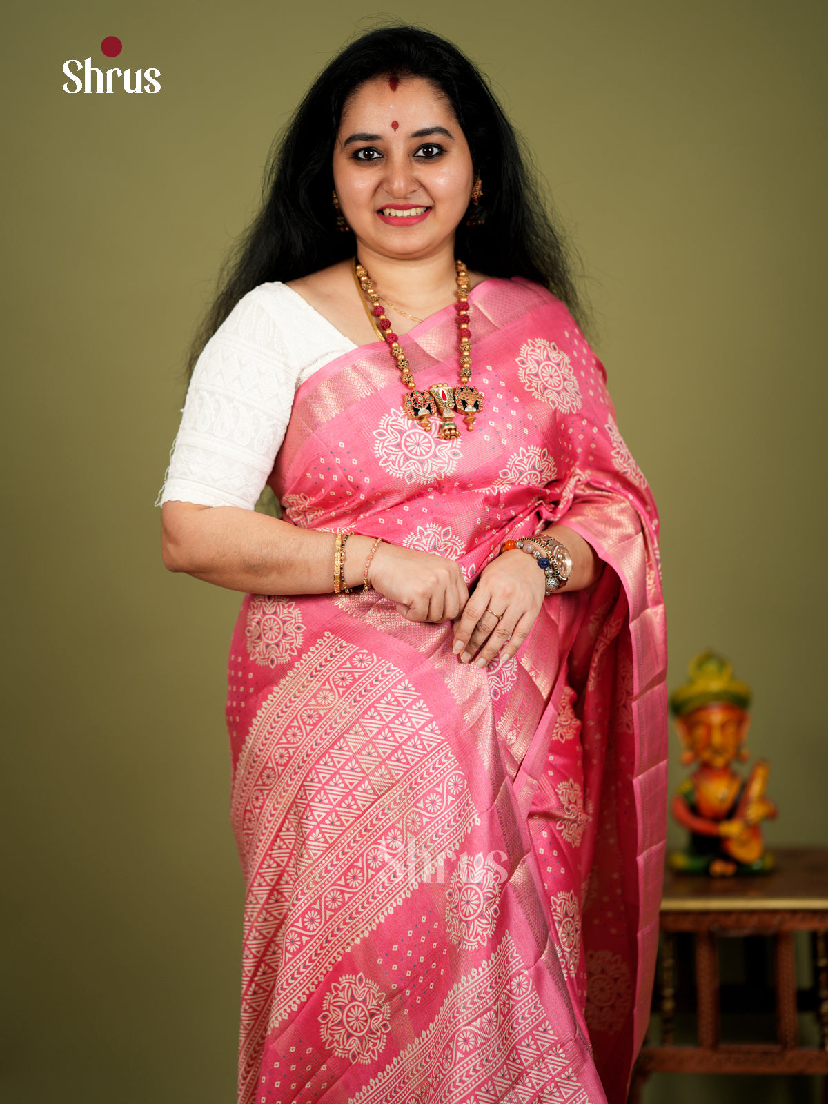 EBS18403 - Semi Crepe Saree - Shop on Shrus.com