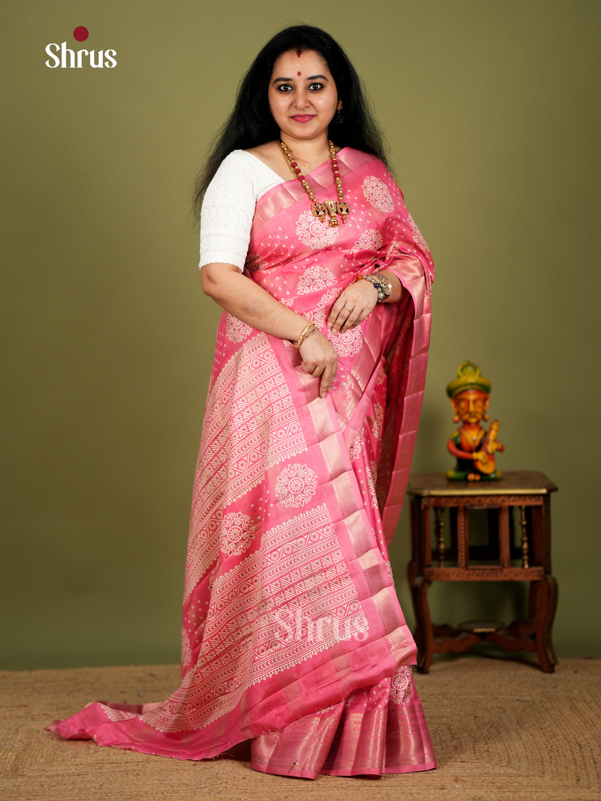 EBS18403 - Semi Crepe Saree - Shop on Shrus.com