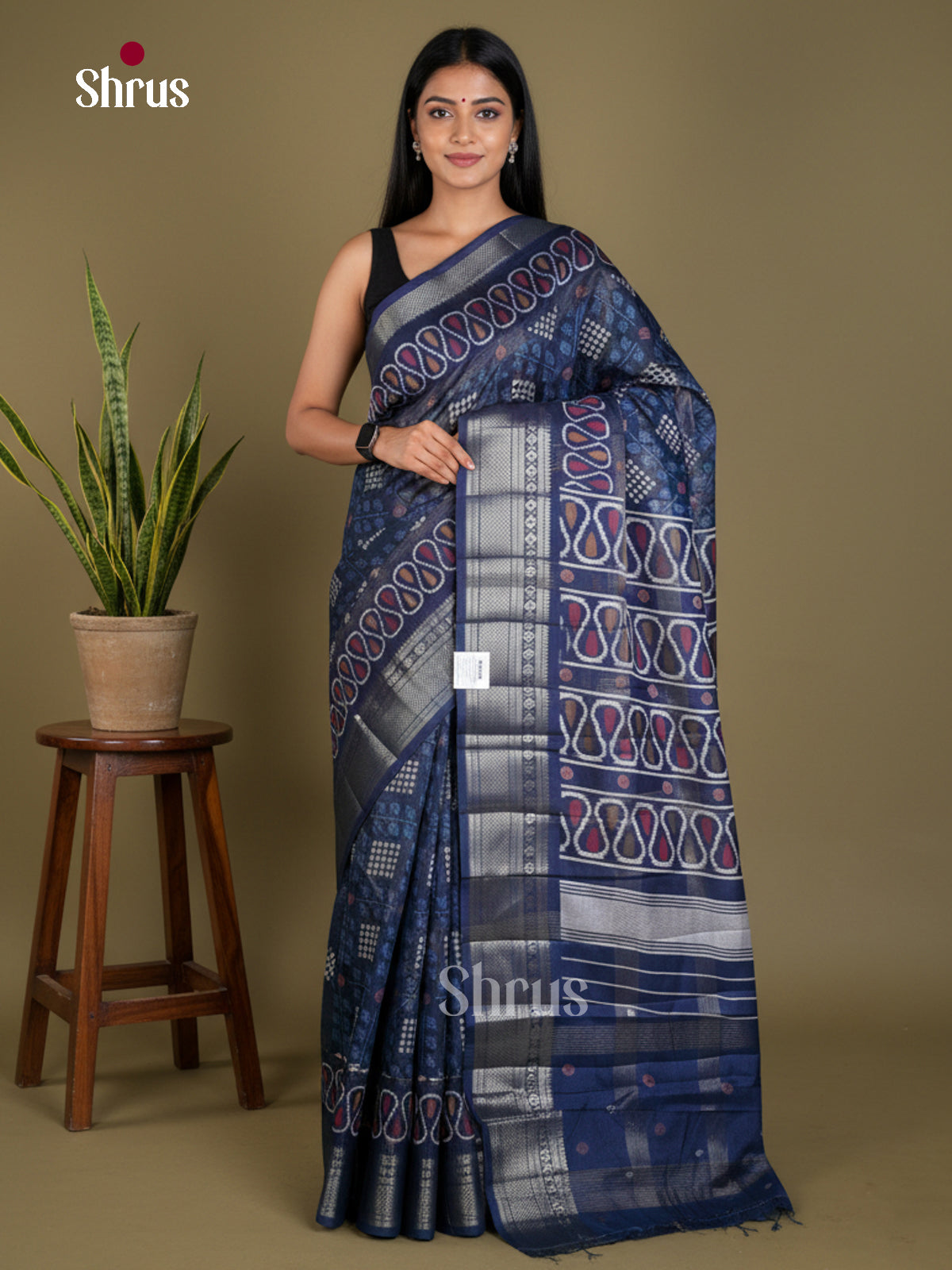 Semi Crepe Saree - EBS18408 - Shop on Shrus.com