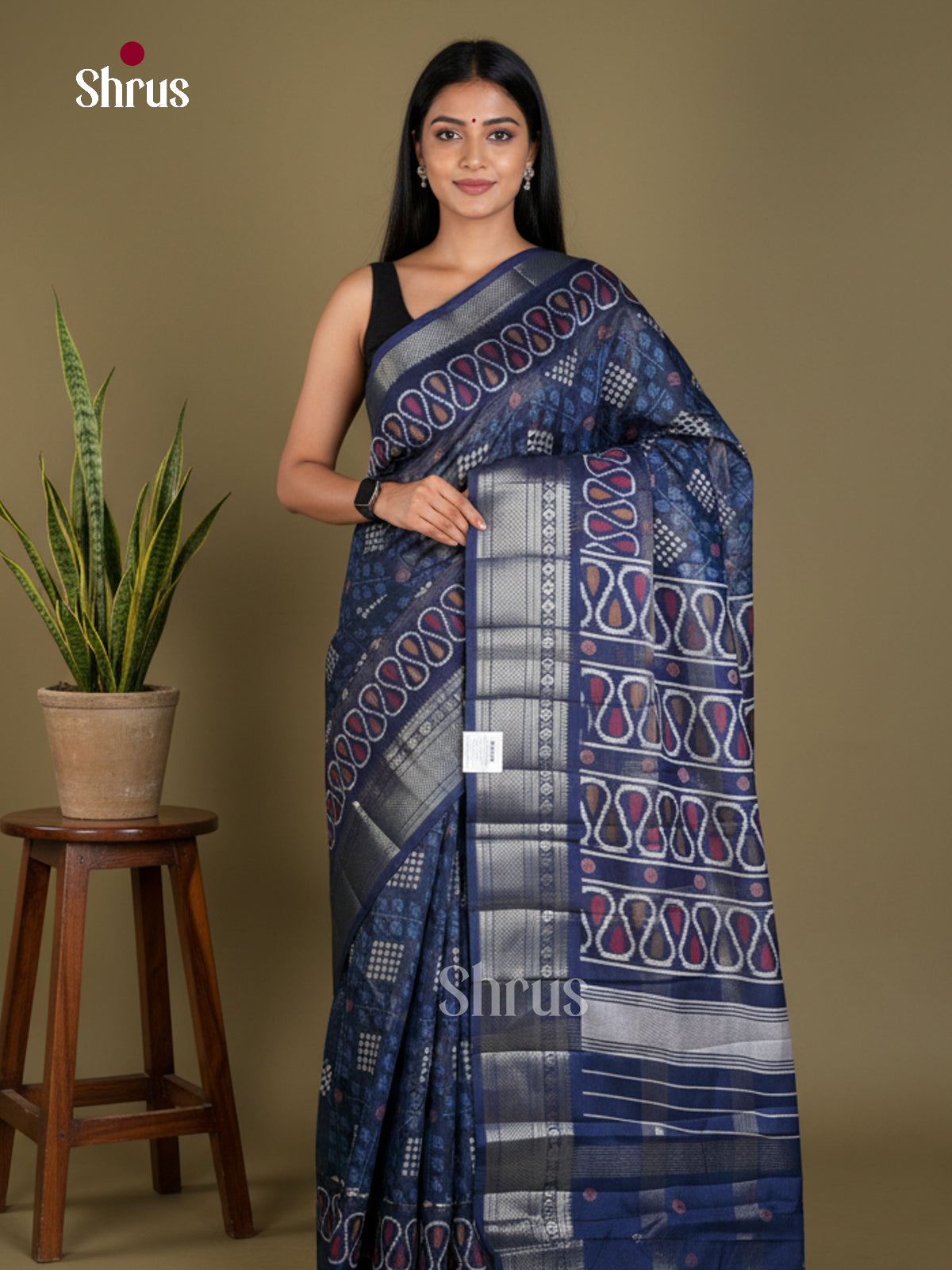 Semi Crepe Saree - EBS18408 - Shop on Shrus.com