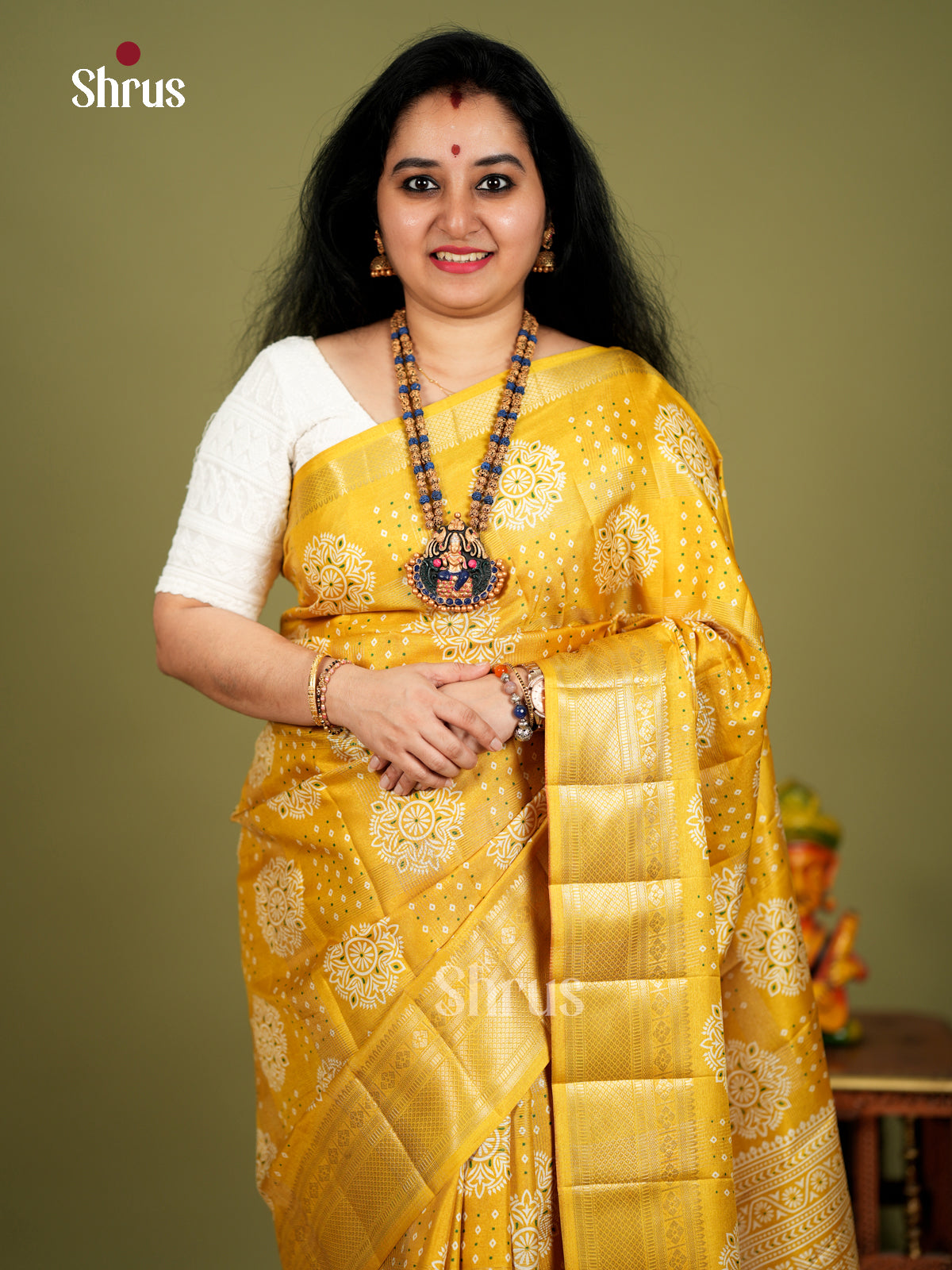 EBS18413 - Semi Crepe Saree - Shop on Shrus.com