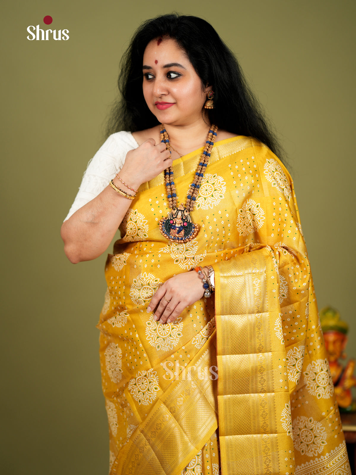 EBS18413 - Semi Crepe Saree - Shop on Shrus.com