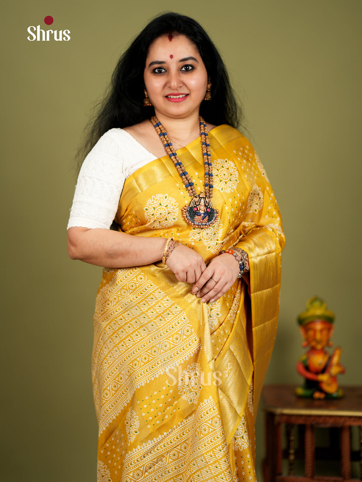 EBS18413 - Semi Crepe Saree - Shop on Shrus.com