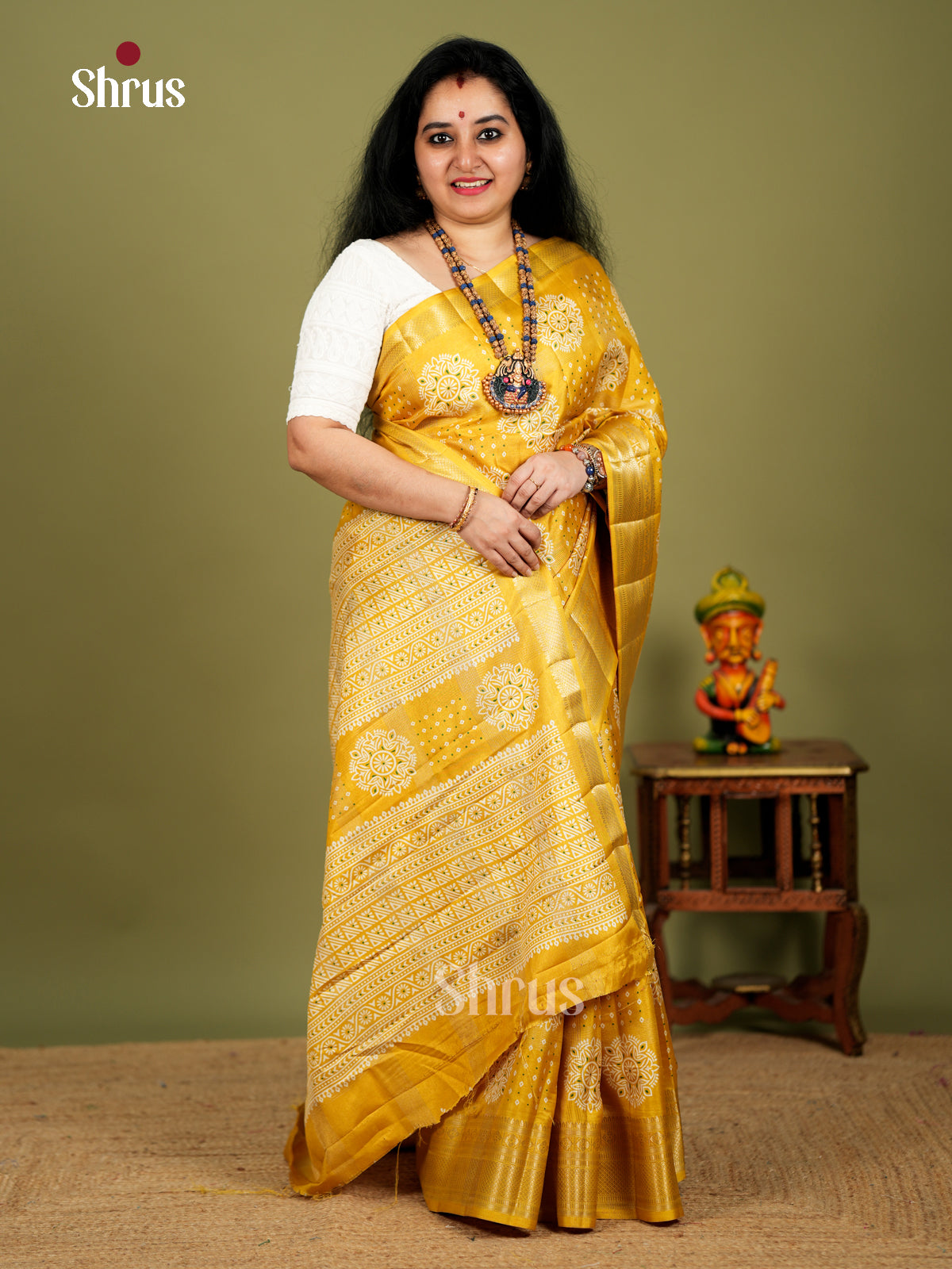 EBS18413 - Semi Crepe Saree - Shop on Shrus.com