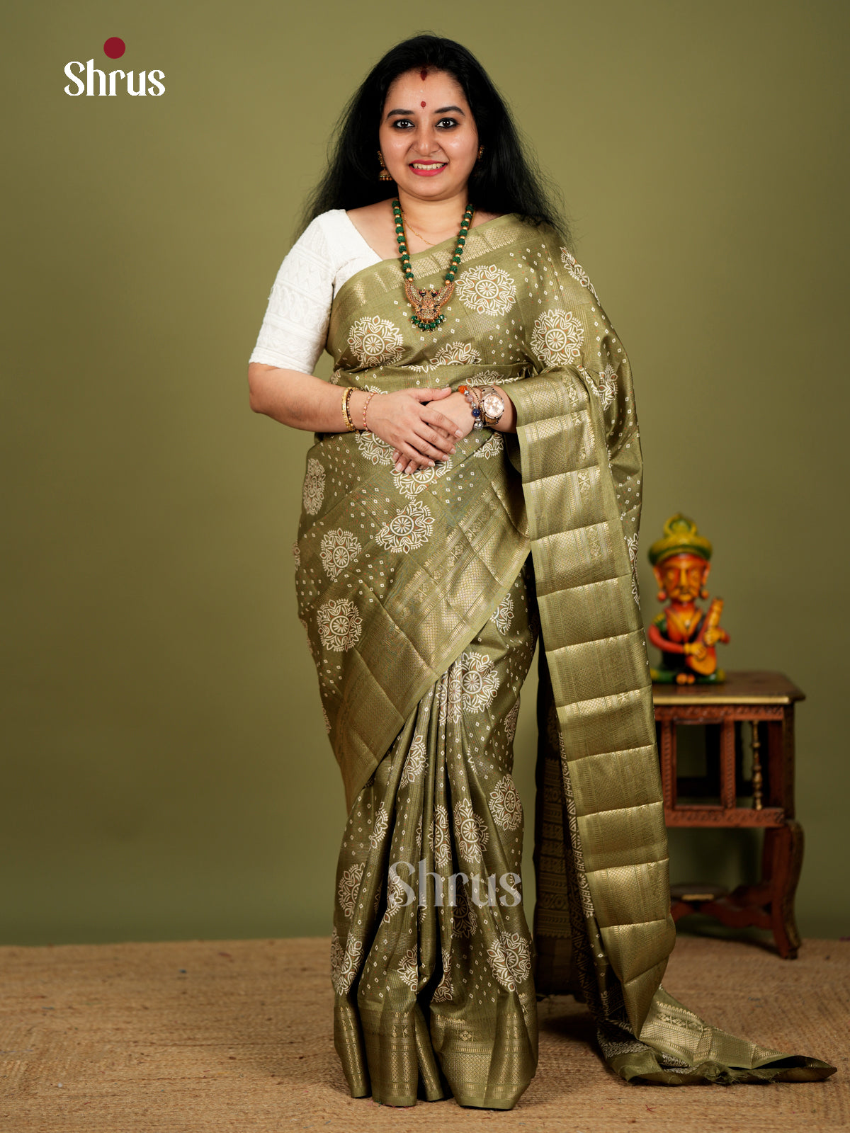 EBS18414 - Semi Crepe Saree - Shop on Shrus.com
