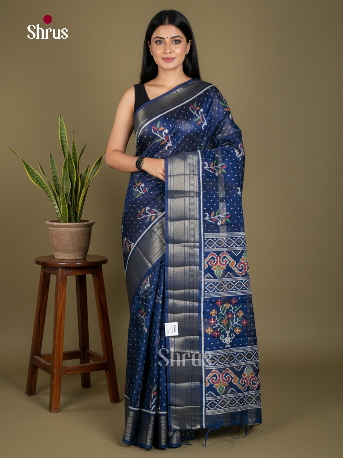 Semi Crepe Saree - EBS18415 - Shop on Shrus.com