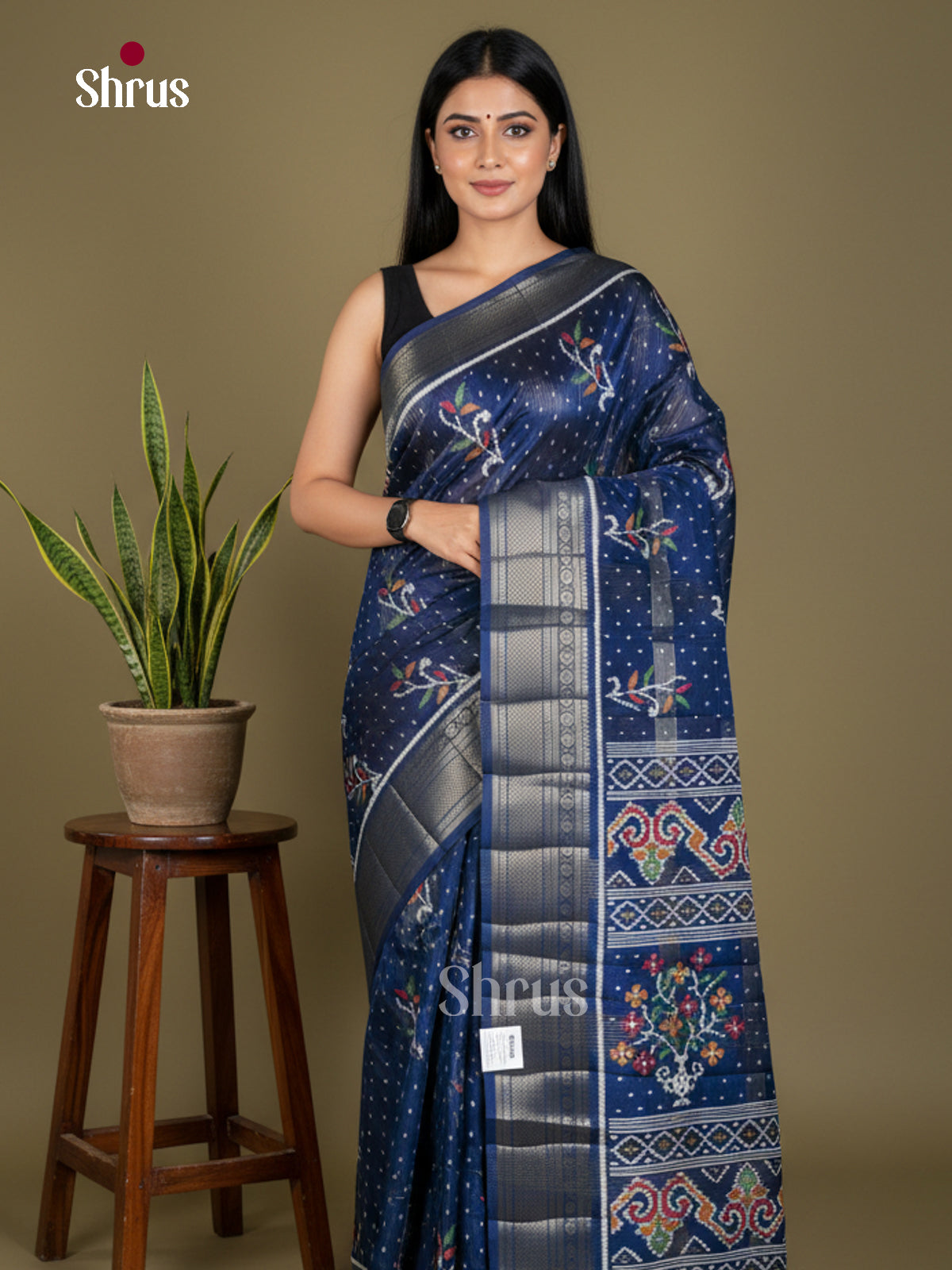 Semi Crepe Saree - EBS18415 - Shop on Shrus.com