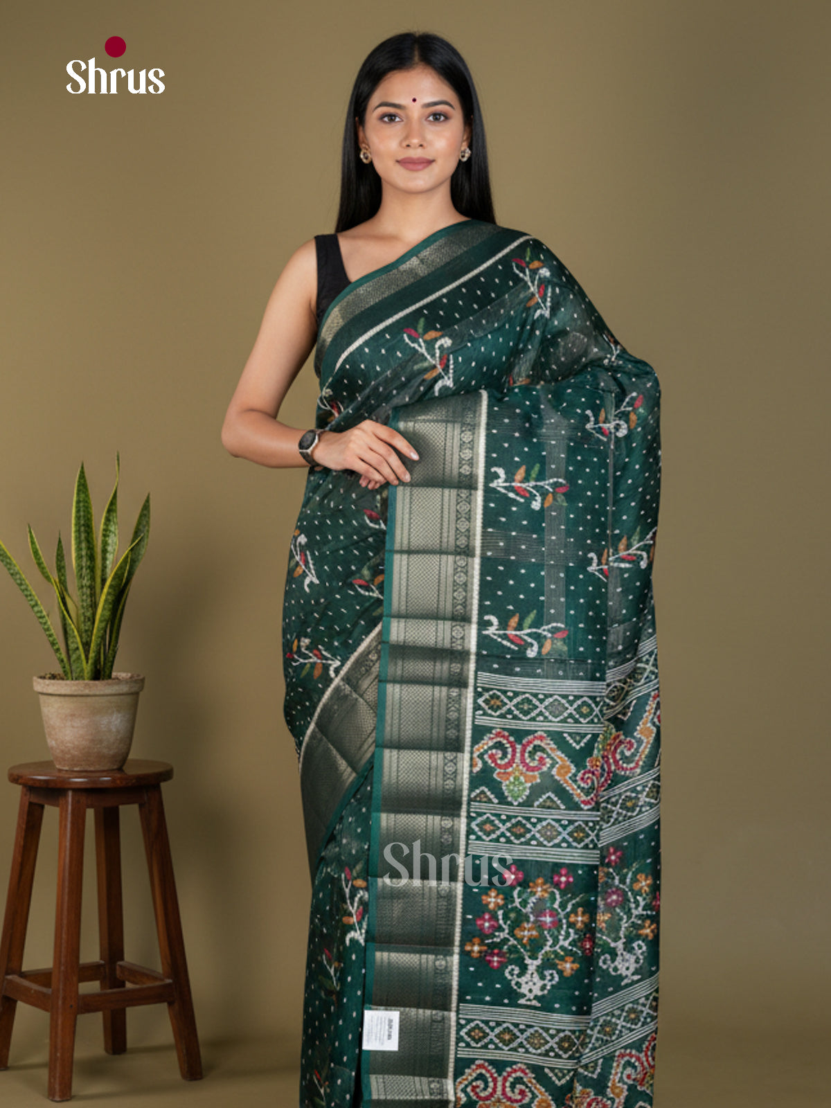 Semi Crepe Saree - EBS18416 - Shop on Shrus.com