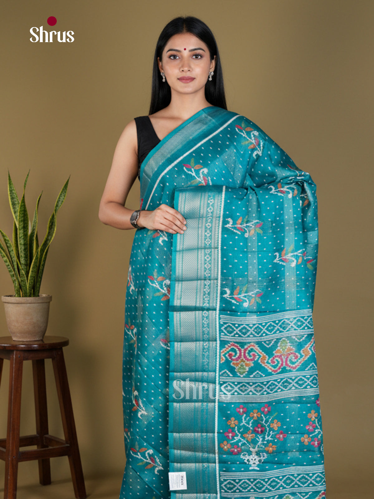 Semi Crepe Saree - EBS18418 - Shop on Shrus.com