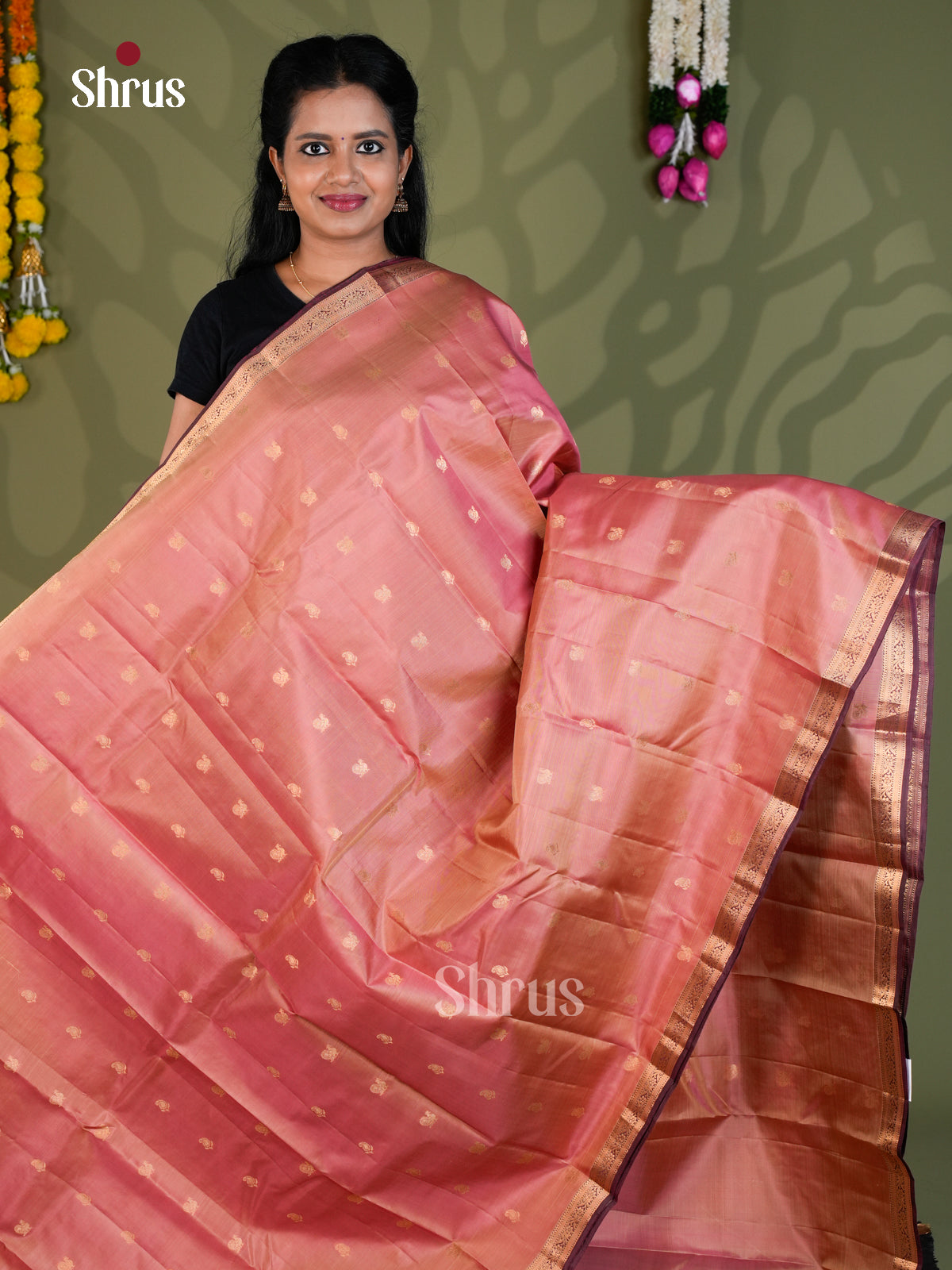 Kanchipuram silk Saree - EBS18429 - Shop on Shrus.com