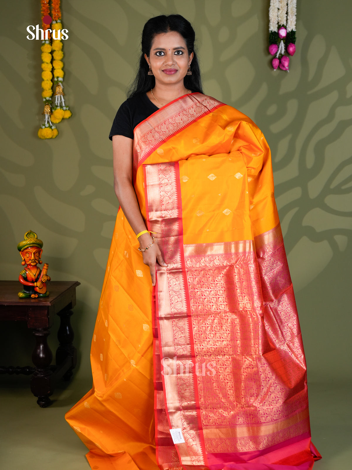 Kanchipuram silk Saree - EBS18435 - Shop on Shrus.com