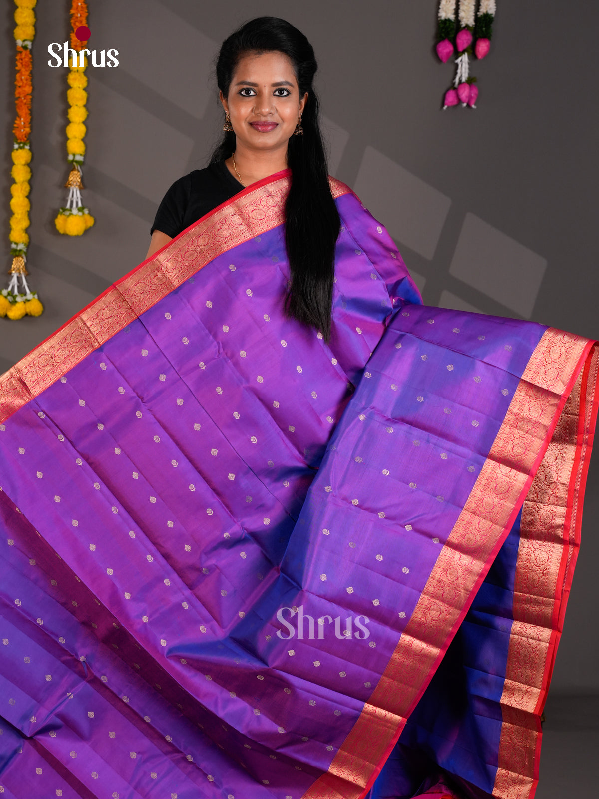Kanchipuram silk Saree - EBS18439 - Shop on Shrus.com