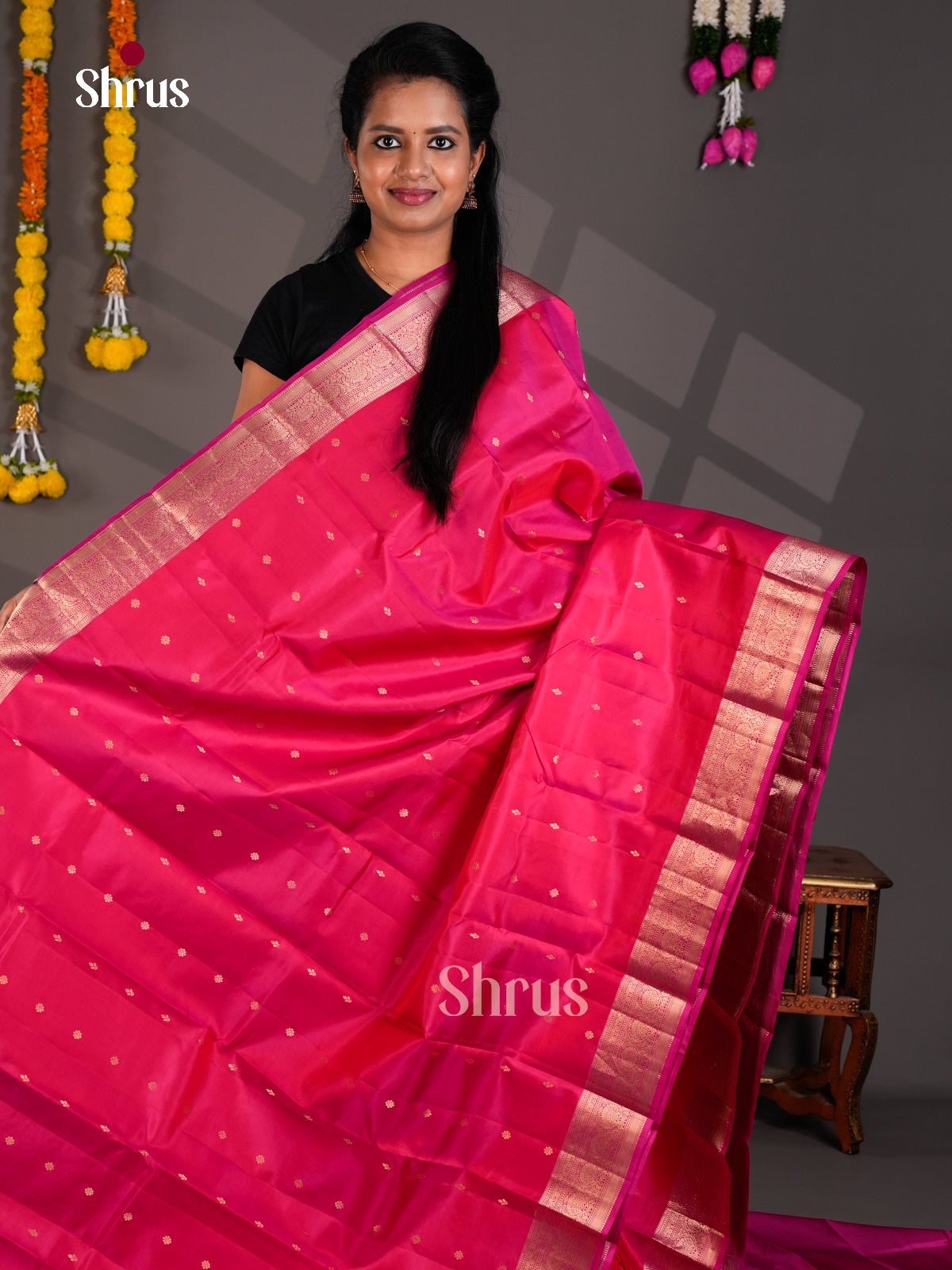 Kanchipuram silk Saree - EBS18440 - Shop on Shrus.com