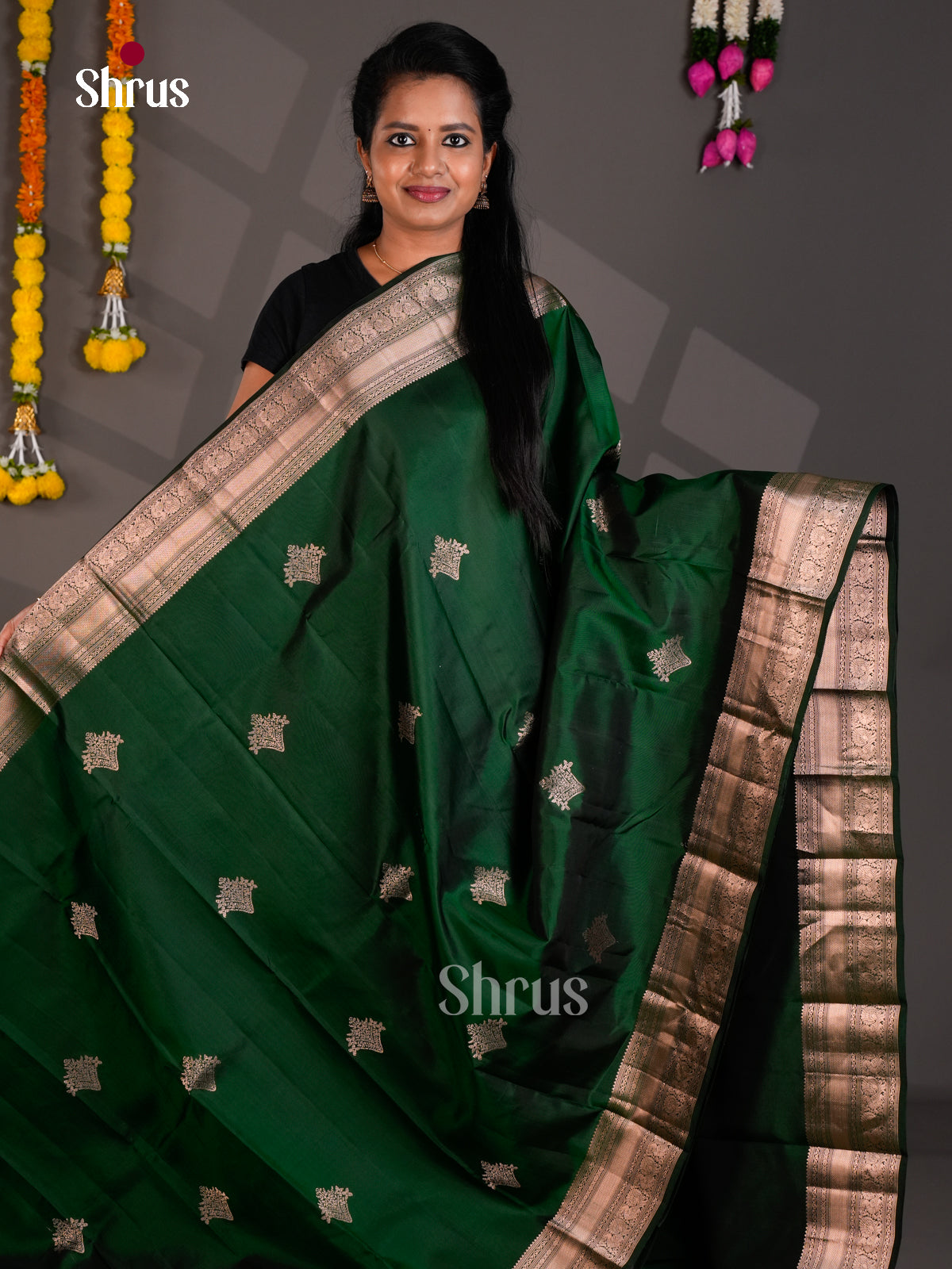 Kanchipuram silk Saree - EBS18459 - Shop on Shrus.com