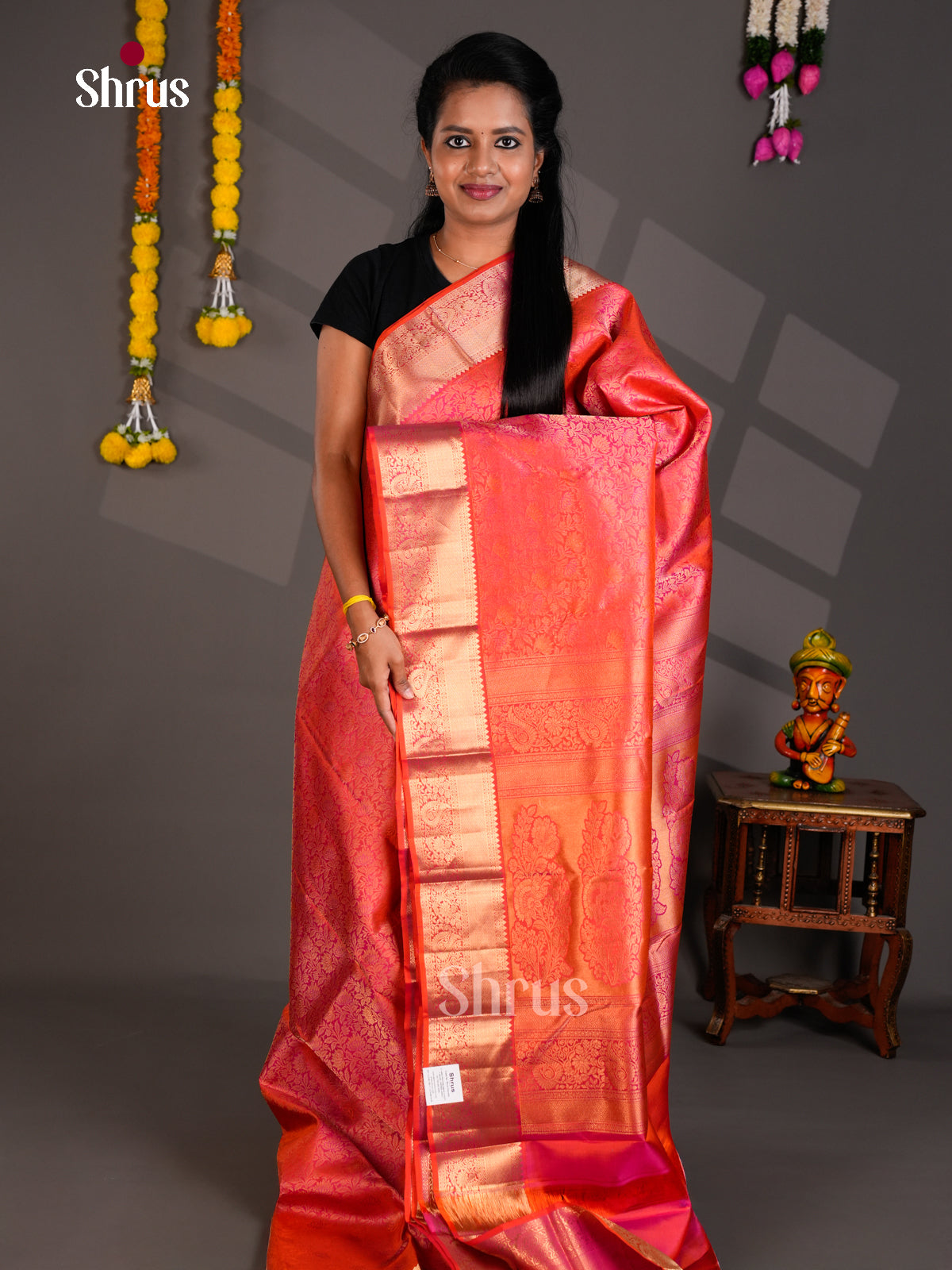 Kanchipuram silk Saree - EBS18482 - Shop on Shrus.com