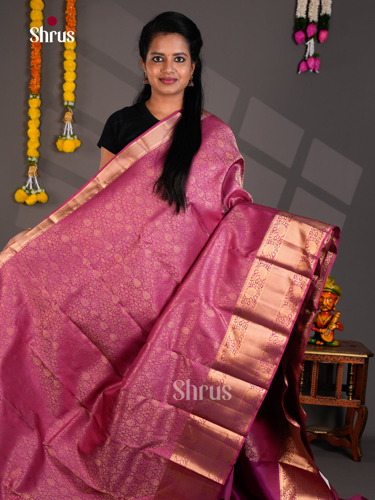 Kanchipuram silk Saree - EBS18486 - Shop on Shrus.com