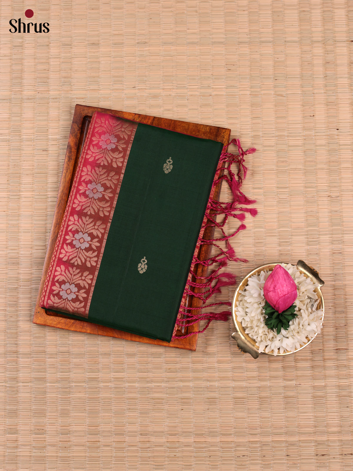 EBS18502 - Soft Silk Saree - Shop on Shrus.com