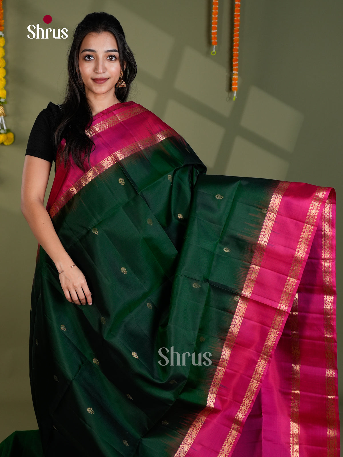 EBS18502 - Soft Silk Saree - Shop on Shrus.com