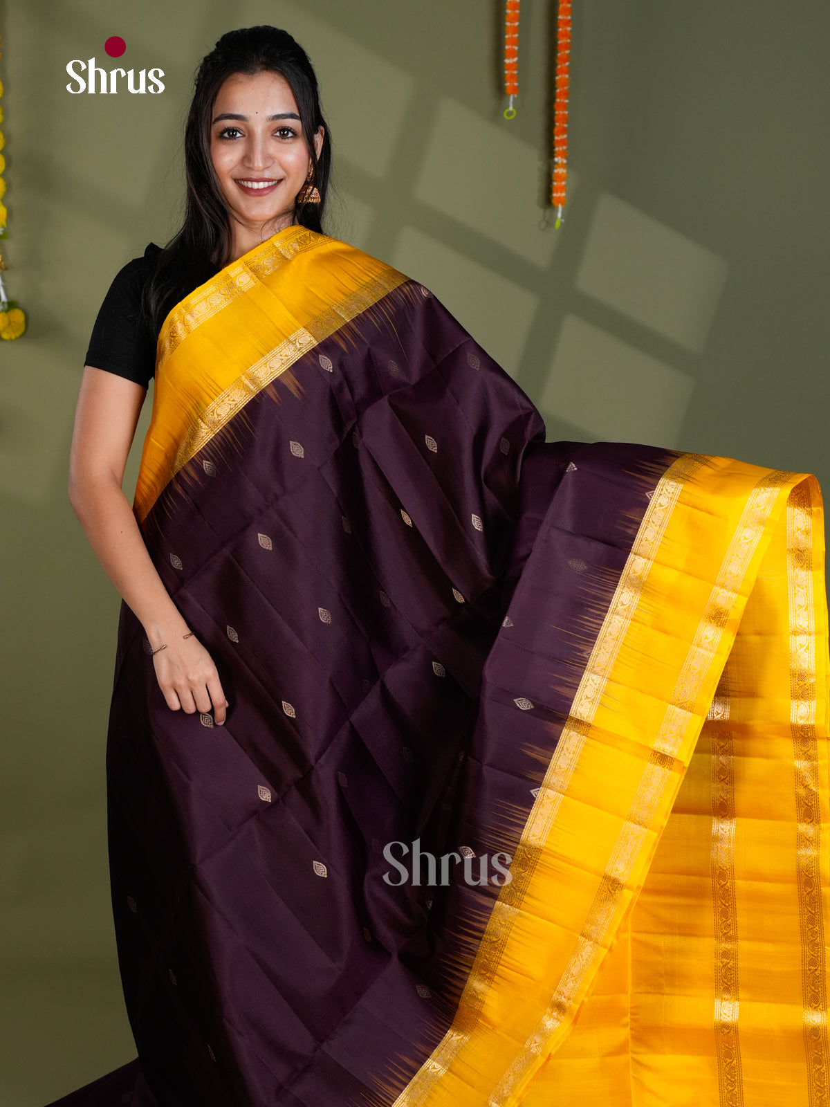 EBS18508 - Soft Silk Saree - Shop on Shrus.com