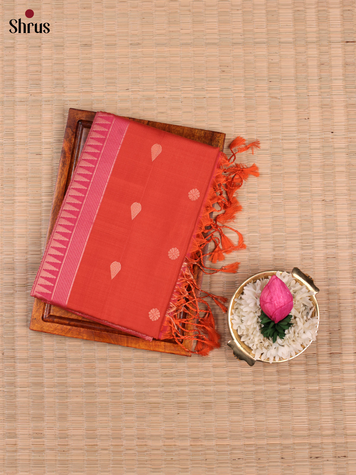 EBS18520 - Soft Silk Saree - Shop on Shrus.com