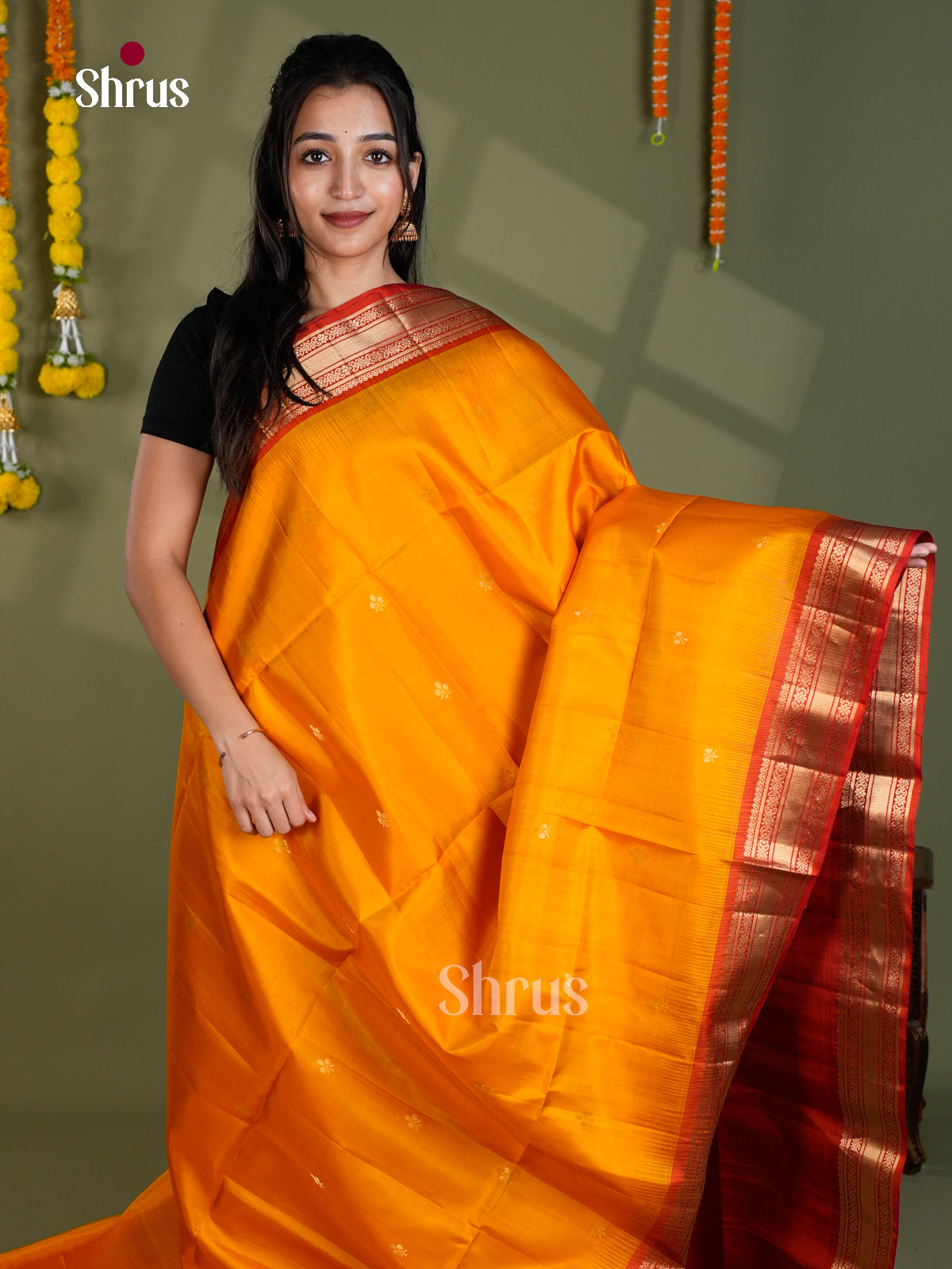 EBS18521 - Soft Silk Saree - Shop on Shrus.com