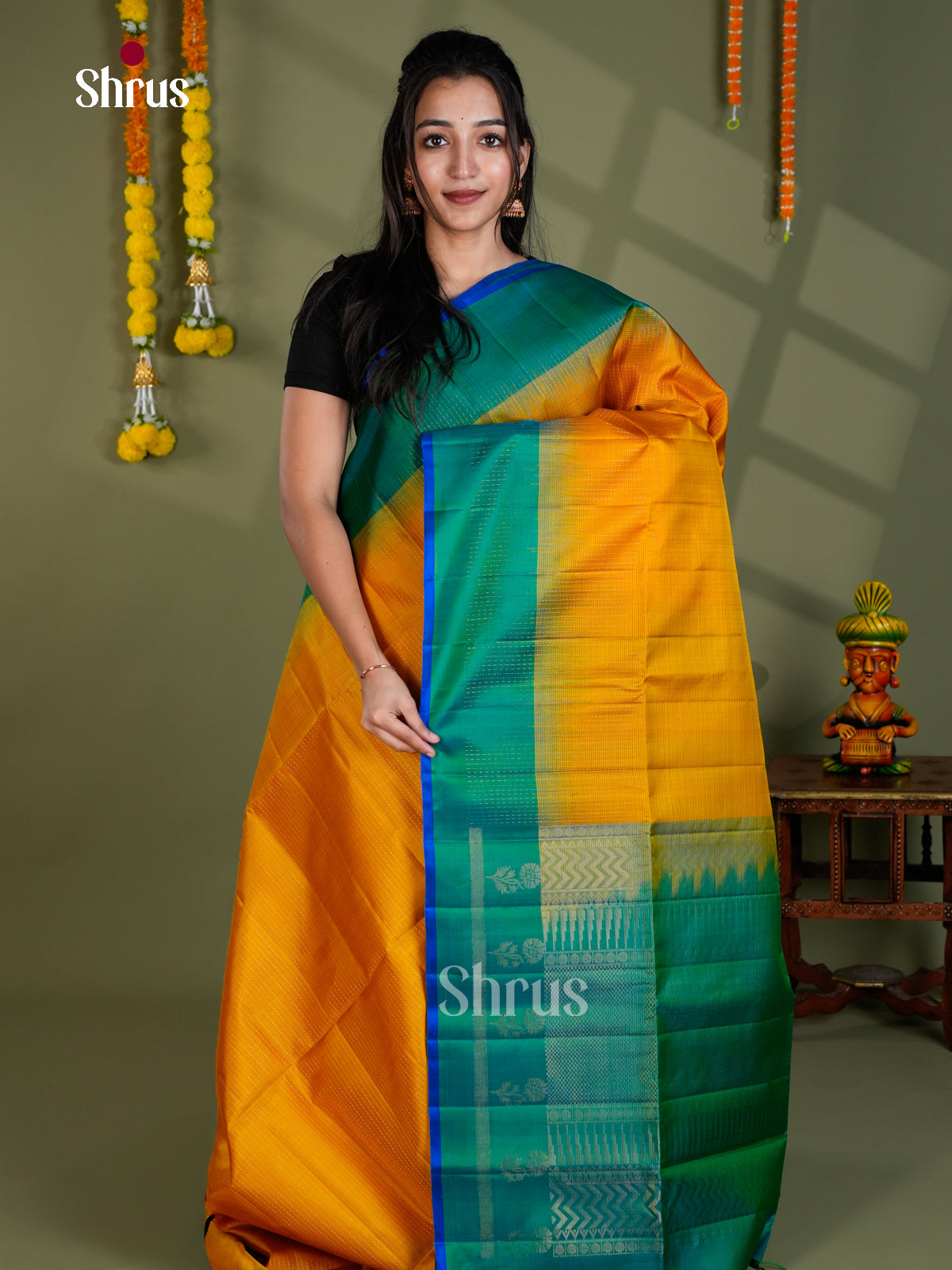 EBS18537 - Soft Silk Saree - Shop on Shrus.com