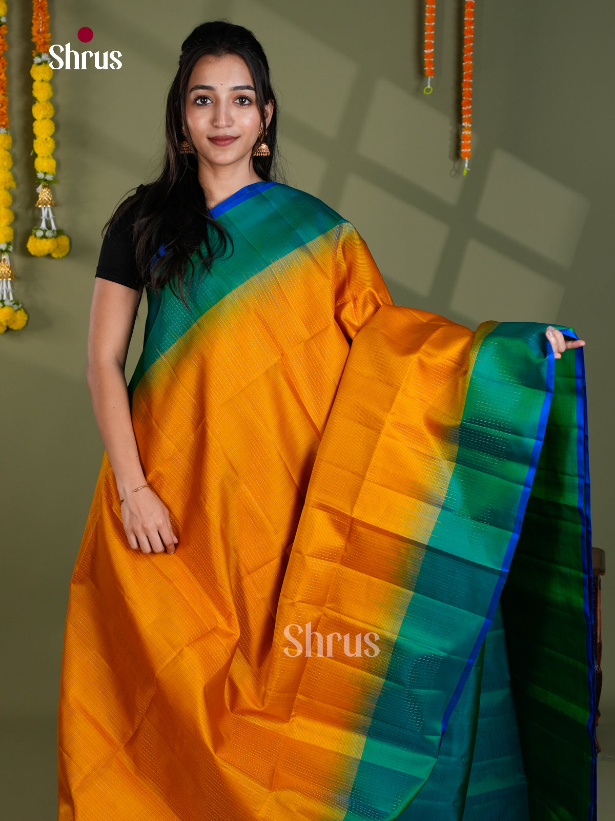 EBS18537 - Soft Silk Saree - Shop on Shrus.com