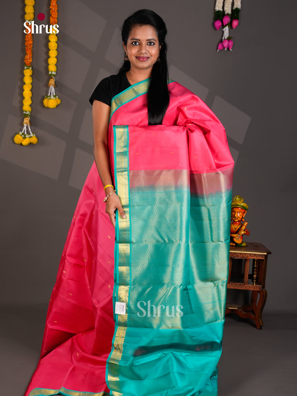 Kanchipuram silk Saree - EBS18542 - Shop on Shrus.com