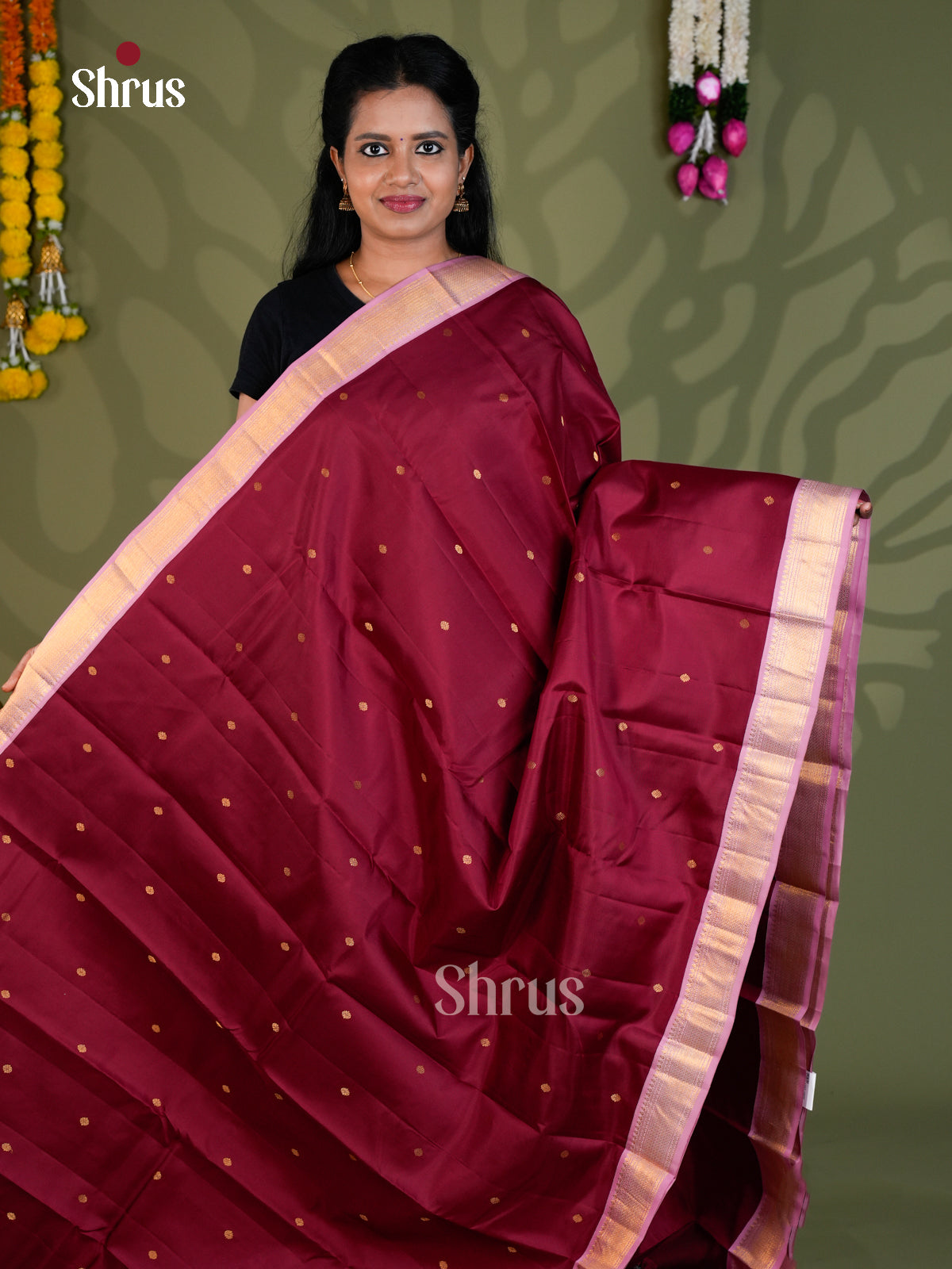 Kanchipuram silk Saree - EBS18547 - Shop on Shrus.com