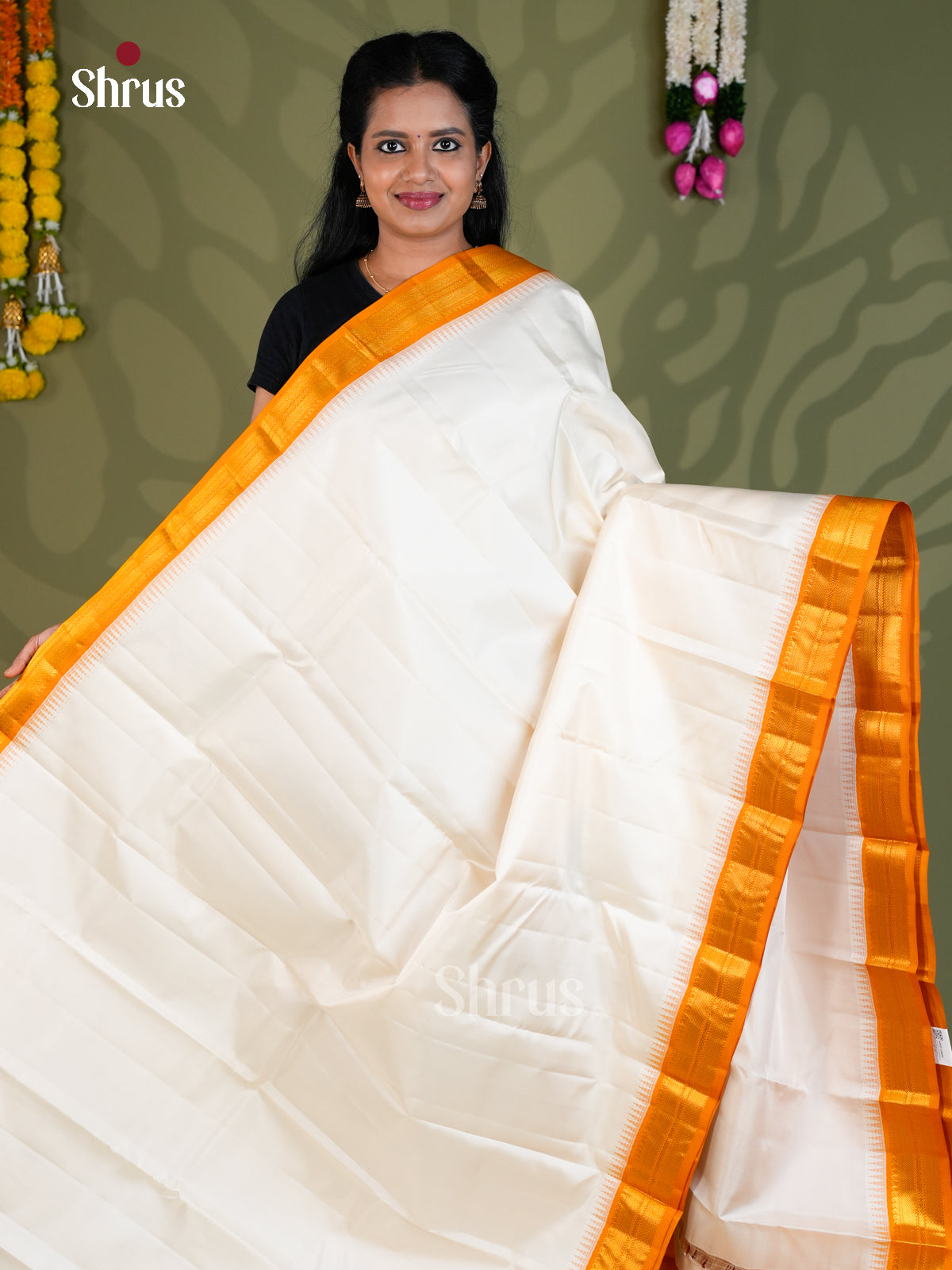 Kanchipuram silk Saree - EBS18549 - Shop on Shrus.com