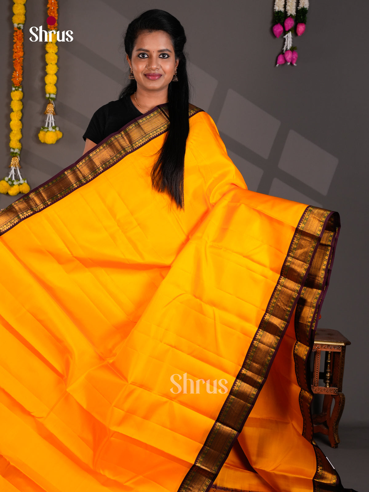 Kanchipuram silk Saree - EBS18551 - Shop on Shrus.com