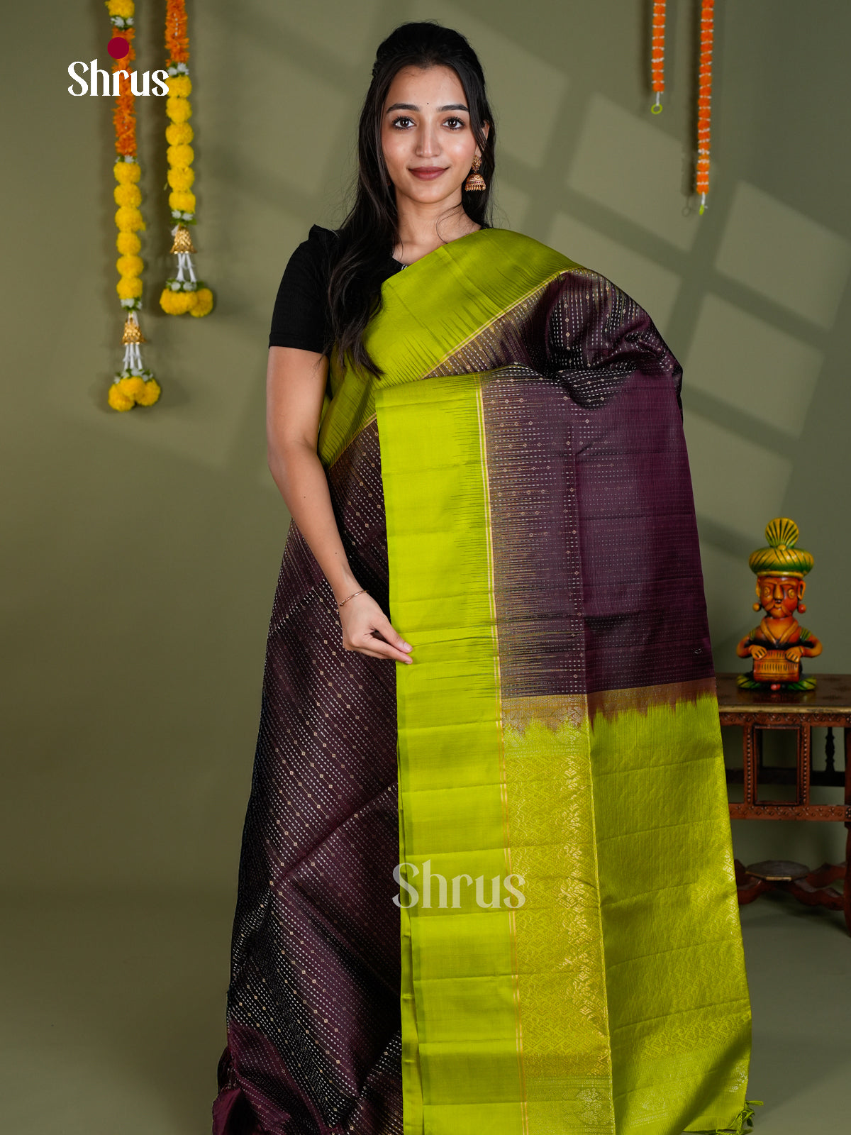 EBS18561 - Soft Silk Saree - Shop on Shrus.com