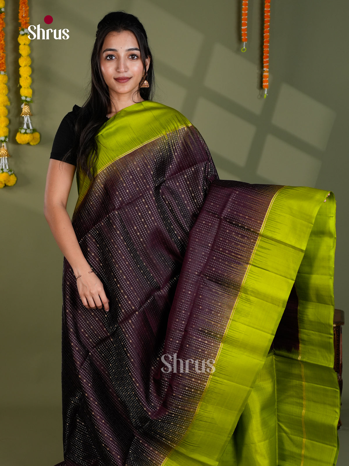 EBS18561 - Soft Silk Saree - Shop on Shrus.com