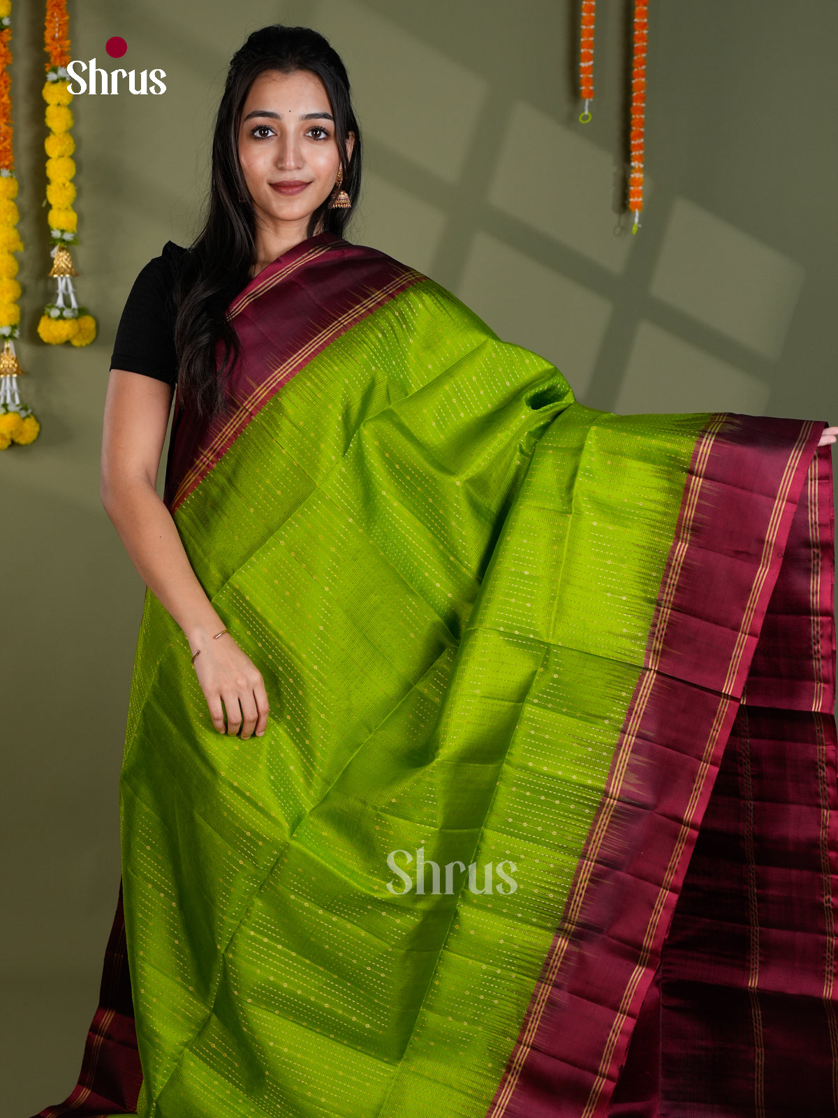 EBS18563 - Soft Silk Saree - Shop on Shrus.com