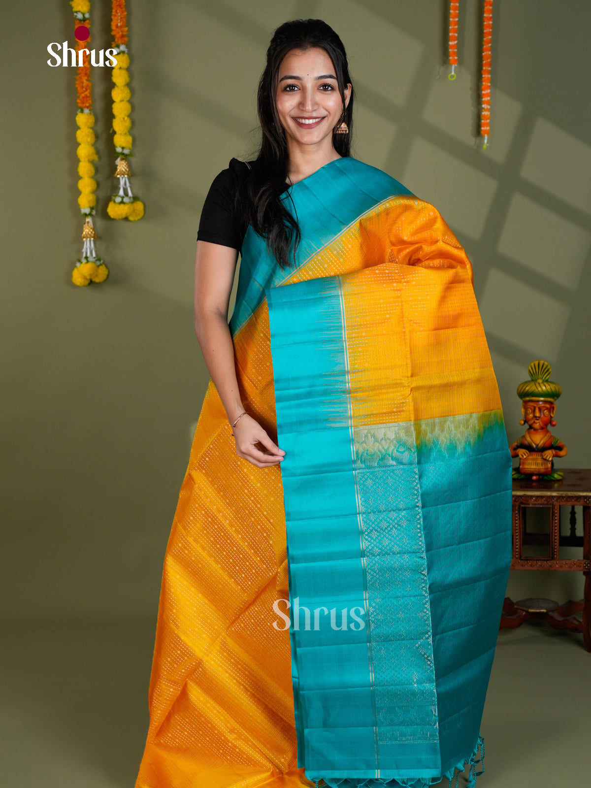 EBS18564 - Soft Silk Saree - Shop on Shrus.com