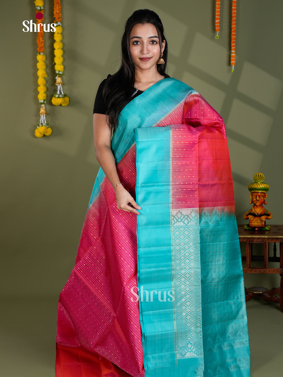 EBS18565 - Soft Silk Saree - Shop on Shrus.com