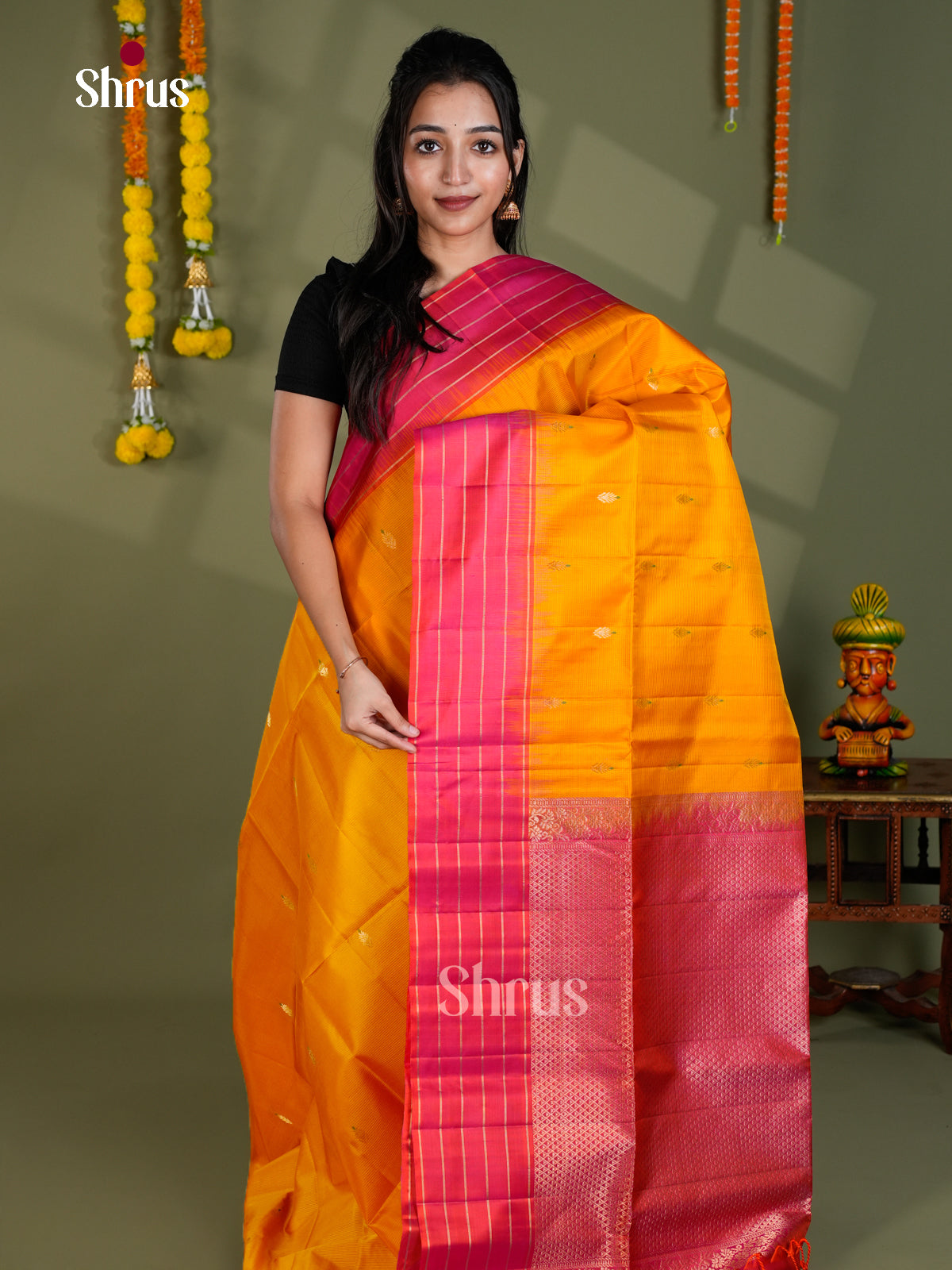 EBS18568 - Soft Silk Saree - Shop on Shrus.com