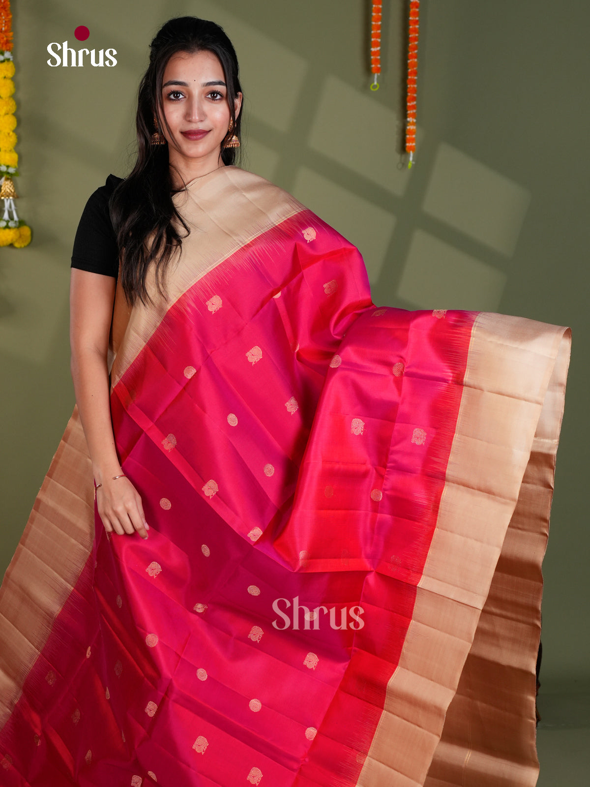 EBS18573 - Soft Silk Saree - Shop on Shrus.com