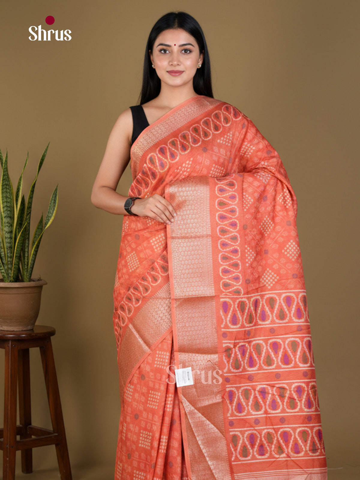Semi Crepe Saree - EBS18809 - Shop on Shrus.com